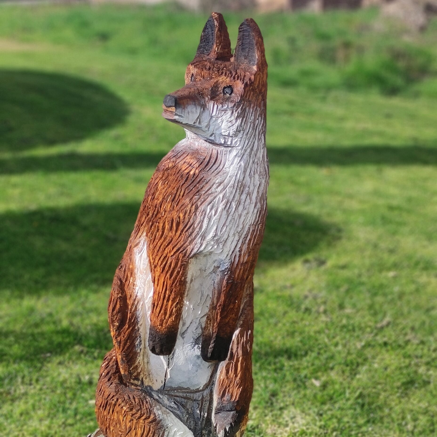 Sculpture d'un renard